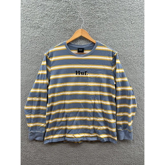 HUF Other - HUF Skateboarding T-Shirt Mens Large Striped Long Sleeve Crew Neck